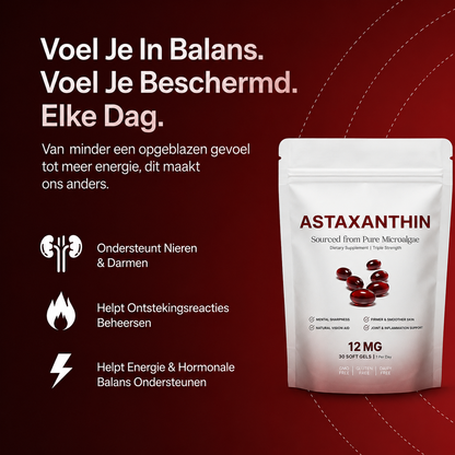 Astaxanthin 12mg Softgels + kokosolie