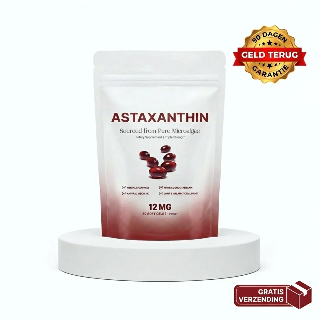 Astaxanthin 12mg Softgels + kokosolie